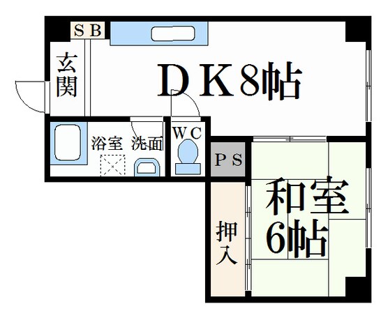 マンション板倉の物件間取画像